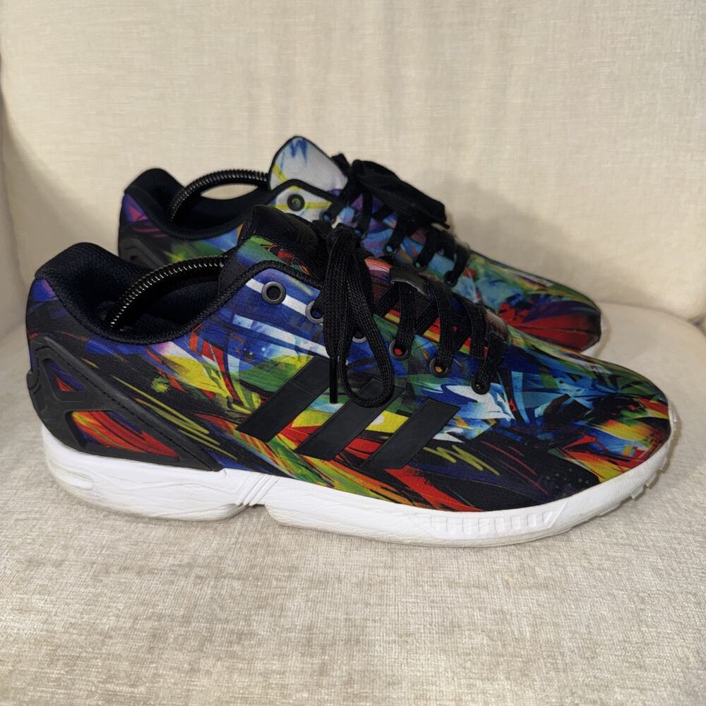 Adidas Torsion ZX Flux AF6323 Mens Size 11 Colorful Running Athletic Shoes EUC - Picture 2 of 12